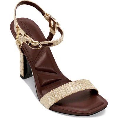 Karl Lagerfeld Paris Cybil Ankle Strap Sandal In Natural