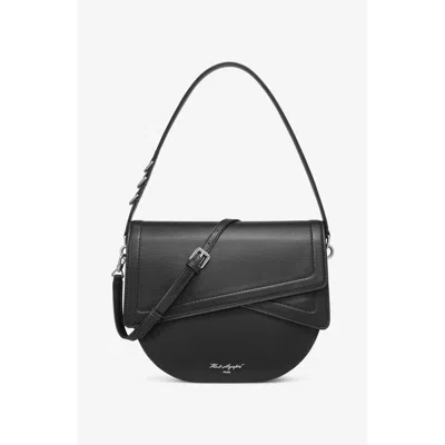 Karl Lagerfeld Paris Deauville Medium Shoulder Bag In Black