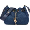 Karl Lagerfeld Paris Desiree Crossbody In Washed Denim