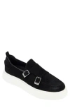 Karl Lagerfeld Paris Double Monk Sneaker In Black