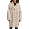 Karl Lagerfeld Paris Faux Fur Jacket In Neutral