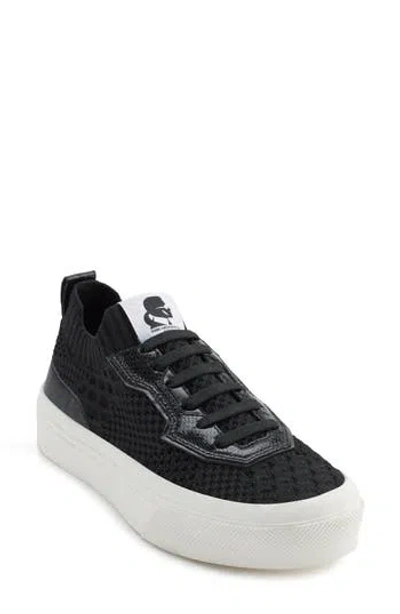 Karl Lagerfeld Paris Gabby Slip-on Knit Sneaker In Black