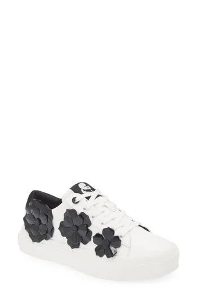 Karl Lagerfeld Paris Gael Flower Sneaker In White