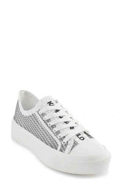 Karl Lagerfeld Paris Giddeon Low Top Sneaker In White