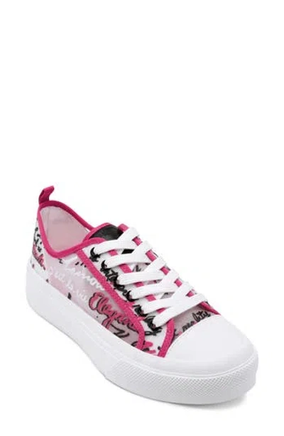 Karl Lagerfeld Paris Gilianne Mesh Platform Sneaker In Multi