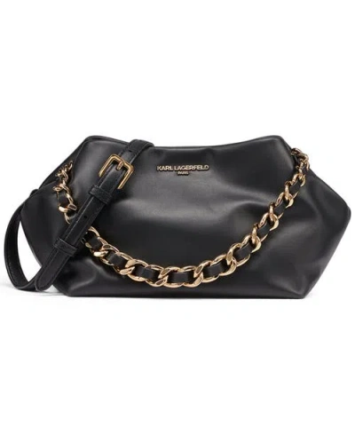 Karl Lagerfeld Paris Giovanna Clutch In Black/gold