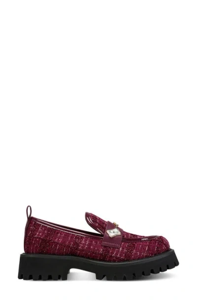Karl Lagerfeld Paris Greenly Platform Loafer In Burgundy