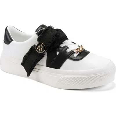 Karl Lagerfeld Paris Greysen Platform Sneaker In White