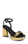 Karl Lagerfeld Paris Haden Ankle Strap Sandal In Black