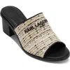 Karl Lagerfeld Paris Harford Sandal In Natural/black