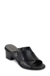 Karl Lagerfeld Paris Henryk Criscross Slide Sandal In Black