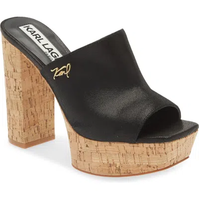 Karl Lagerfeld Paris Hensley Platform Sandal In Black