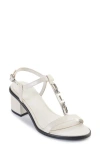 Karl Lagerfeld Paris Hilary T-strap Sandal In Soft White