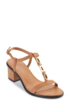 Karl Lagerfeld Paris Hilary T-strap Sandal In Tan