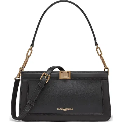 Karl Lagerfeld Paris Ivette Shoulder In Black/gold