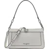 Karl Lagerfeld Paris Ivette Shoulder In Winter White/silver
