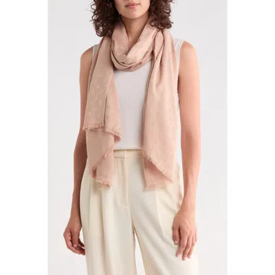 Karl Lagerfeld Paris Karl Icon Pashmina In Latte