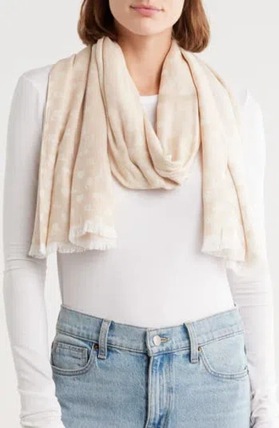Karl Lagerfeld Paris Karl Icon Scarf In Brown