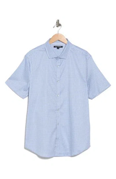 Karl Lagerfeld Paris Karltooth Short Sleeve Shirt In Blue