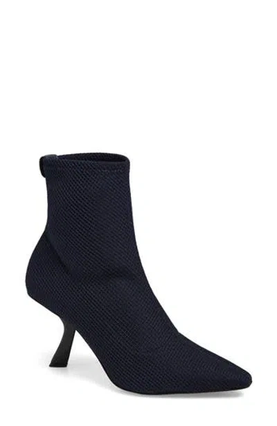 Karl Lagerfeld Paris Kelsa Pointed Toe Bootie In Blue