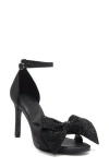 Karl Lagerfeld Paris Kenz Rhinestone Bow Sandal In Black