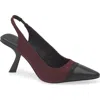 Karl Lagerfeld Paris Kinsley Slingback Pump In Wine/black