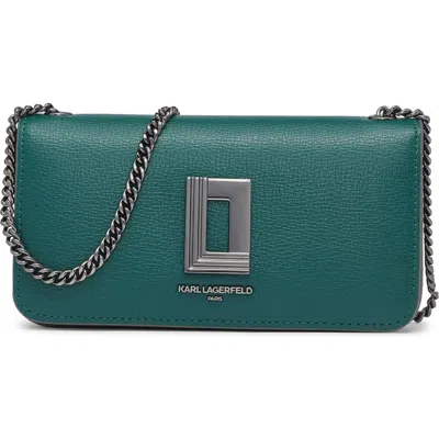 Karl Lagerfeld Paris Kosette Shoulder Bag In Veridian Green