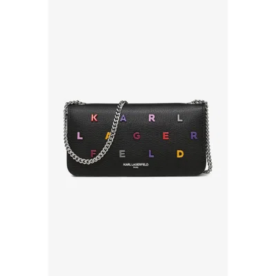 Karl Lagerfeld Paris Kosette Small Shoulder Bag In Black/gunmetal
