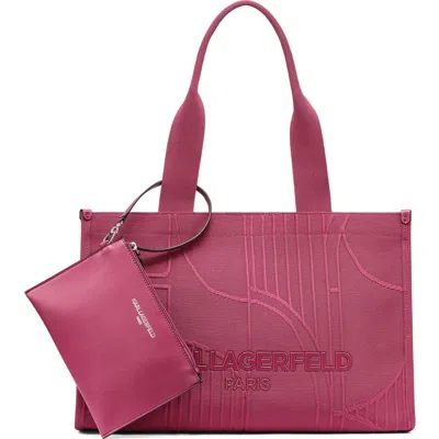 Karl Lagerfeld Paris Kristina Tote In Purple