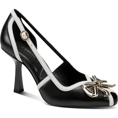 Karl Lagerfeld Paris Lacey Pump In Black