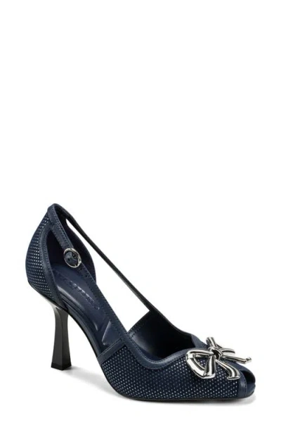 Karl Lagerfeld Paris Lacey Pump In Blue