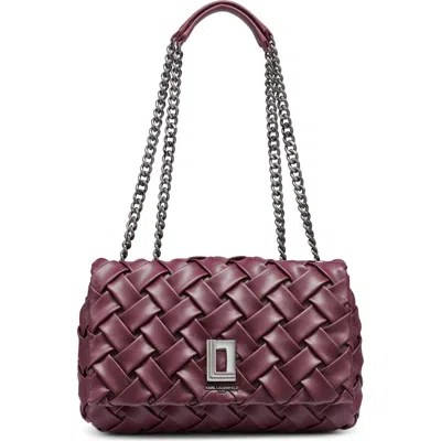 Karl Lagerfeld Paris Lafayette Shoulder Bag In Barilio Wine