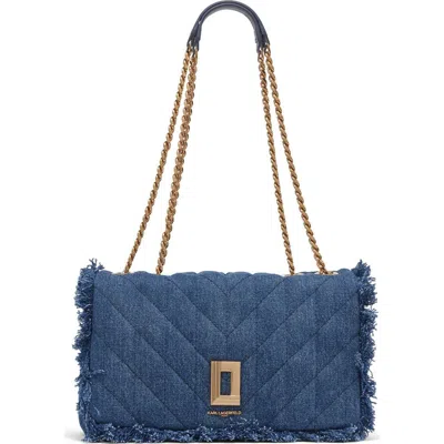 Karl Lagerfeld Paris Lafayette Shoulder In Washed Denim