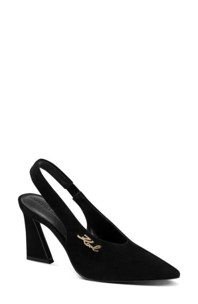 Karl Lagerfeld Paris Lauryn Slingback Pump In Black
