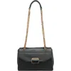 Karl Lagerfeld Liana Small Leather Shoulder Bag In Black