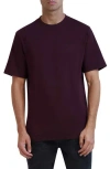 Karl Lagerfeld Paris Logo Cotton T-shirt In Wine