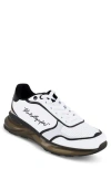 Karl Lagerfeld Paris Logo Embroidered Runner Sneaker In White