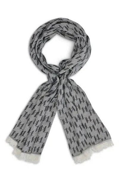 Karl Lagerfeld Paris Logo Pashmina In Black