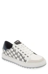 Karl Lagerfeld Paris Logo Sawtooth Sneaker In White