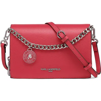 Karl Lagerfeld Paris Lourdes Crossbody In French Rose
