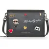 Karl Lagerfeld Lourdes Mini Leather K-pins Crossbody In Multi/black