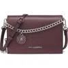 Karl Lagerfeld Paris Lourdes Crossbody In Purple