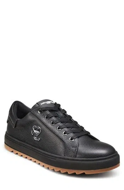 Karl Lagerfeld Paris Low Top Sneaker In Black