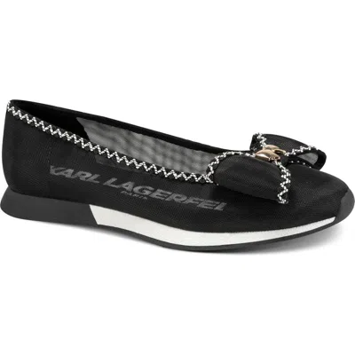 Karl Lagerfeld Paris Macklin Ballet Flat In Black