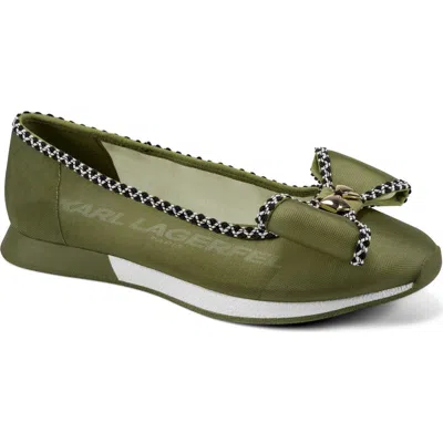 Karl Lagerfeld Paris Macklin Ballet Flat In Green