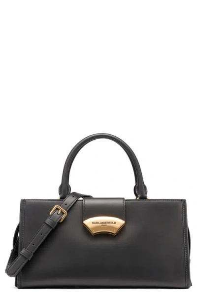 Karl Lagerfeld Paris Madelyn Satchel Bag In Black