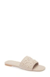 Karl Lagerfeld Paris Madyson Imitation Pearl Slide Sandal In Shell Pink