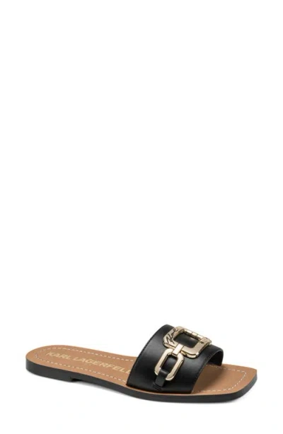 Karl Lagerfeld Paris Marzella Slide Sandal In Black