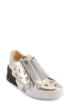 Karl Lagerfeld Paris Mavise Sneaker In Gold/silver