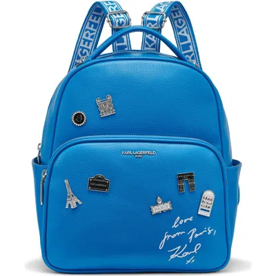 Karl Lagerfeld Paris Maybelle Backpack In Pathalo Blue